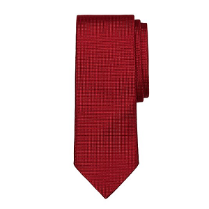 Solid Textured Tie - Red